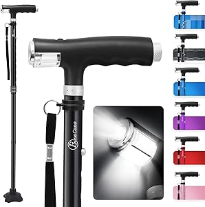BeneCane Walking Cane with LED Lights for Men and Women