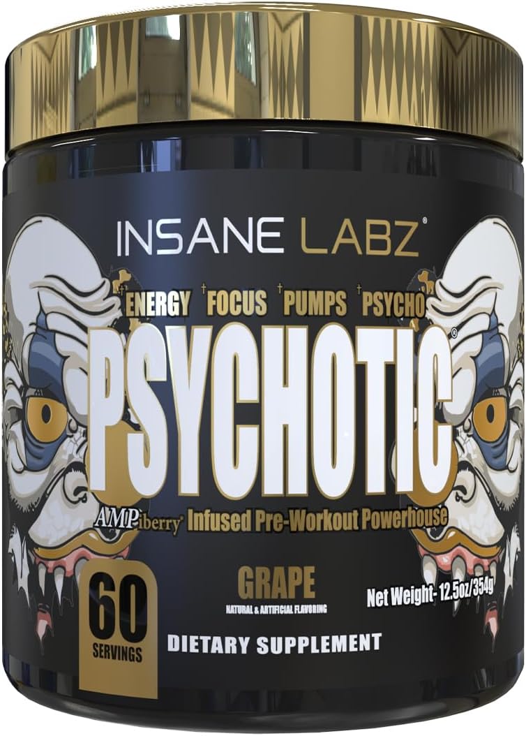 Insane Labz Psychotic Gold Pre Workout for Extreme Energy