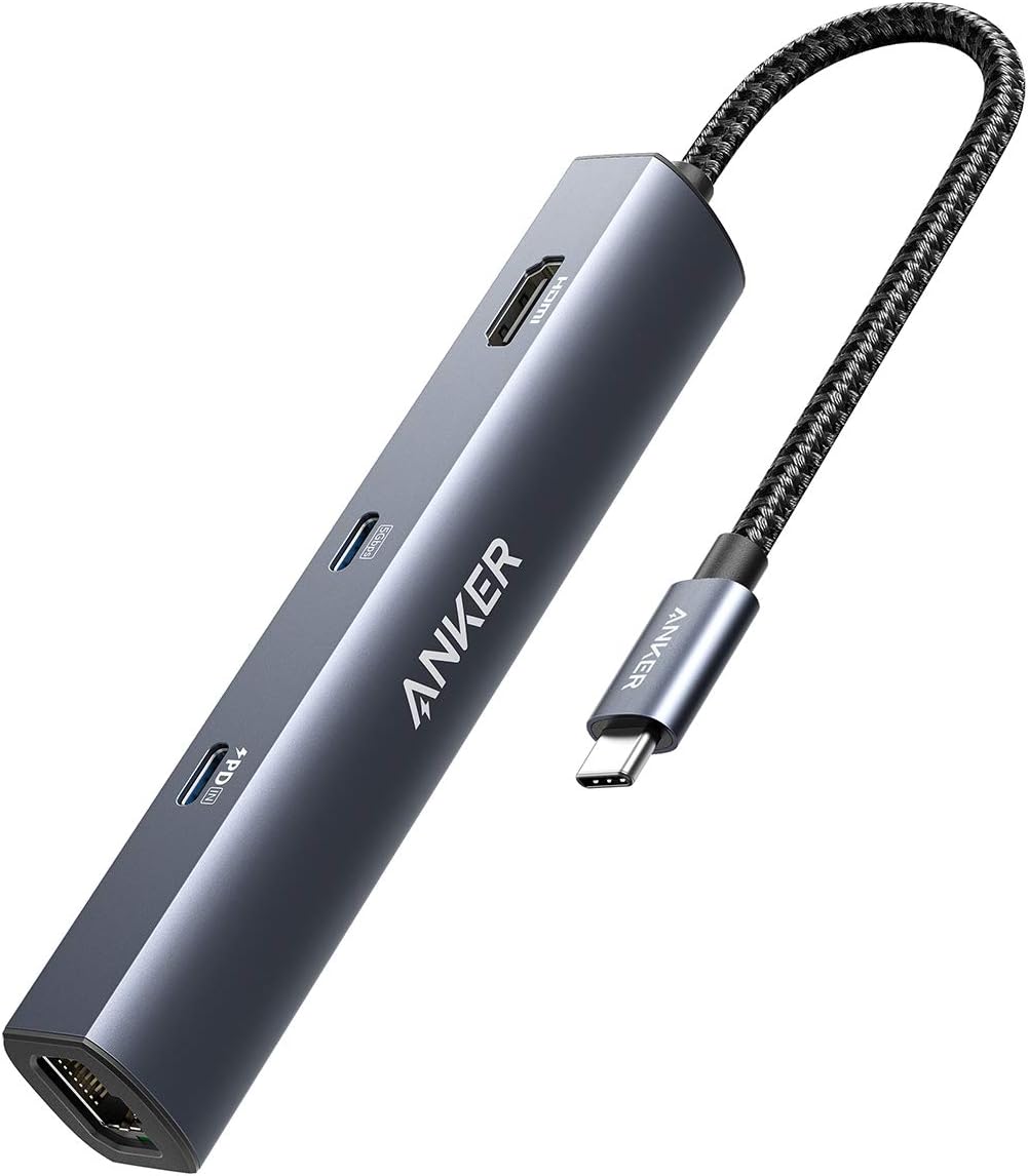 Anker 6-in-1 USB C Hub: 65W Power Delivery & 4K HDMI