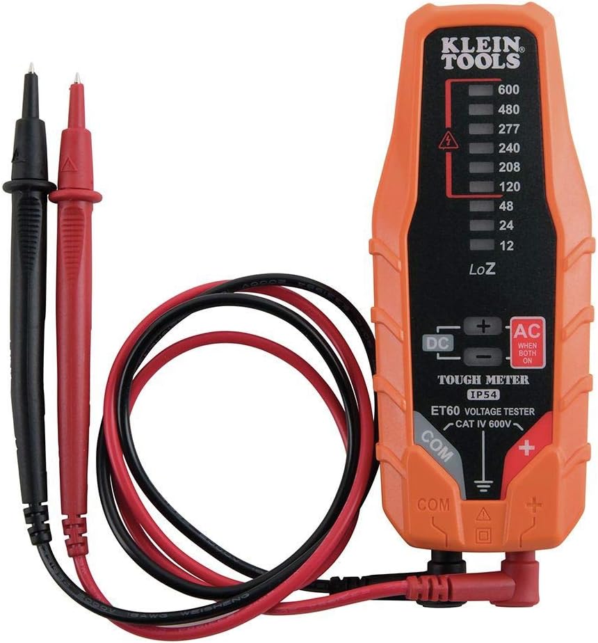 Klein Tools ET60 Voltage Tester for AC/DC and Low Voltage Use