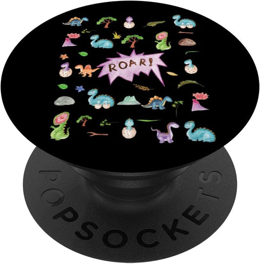 Dinosaur ABDL PopGrip - Playful Style Boost