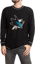 NHL Men's Team Logo French Terry Raglan Long Sleeve Shirt - Soft Fit