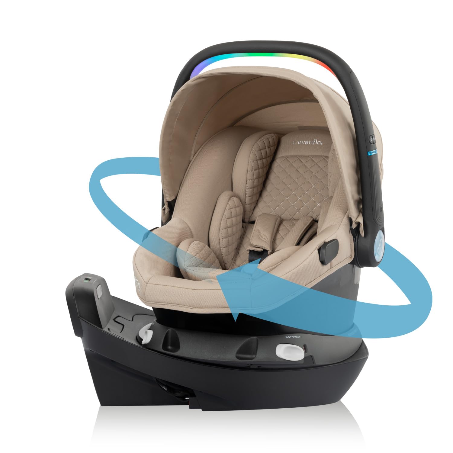 Evenflo Revolve180 LiteMax NXT Rotating Car Seat for Infants