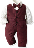 Volunboy Baby Boy Suit Toddler Formal Outfit - 3 Piece Vest Set