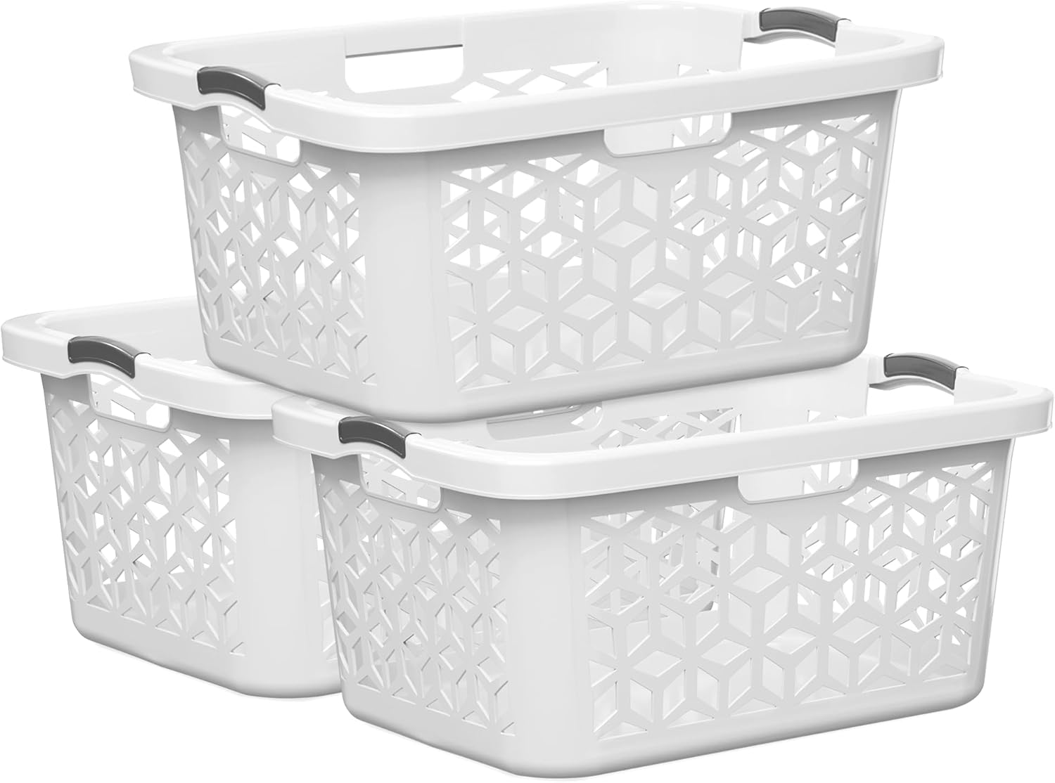 EconoHome Large 2 Bushel Laundry Basket with Handles for Storage