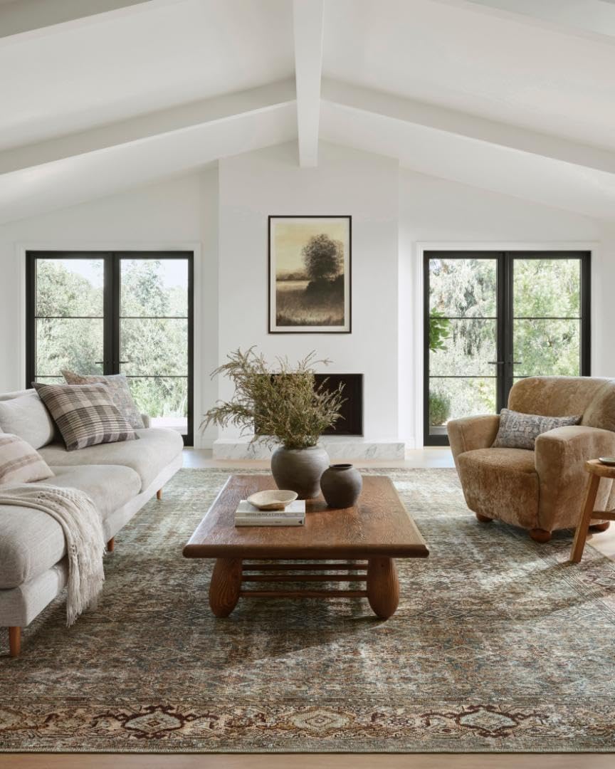 Georgie Collection Runner Rug by Amber Lewis in Moss/Salmon