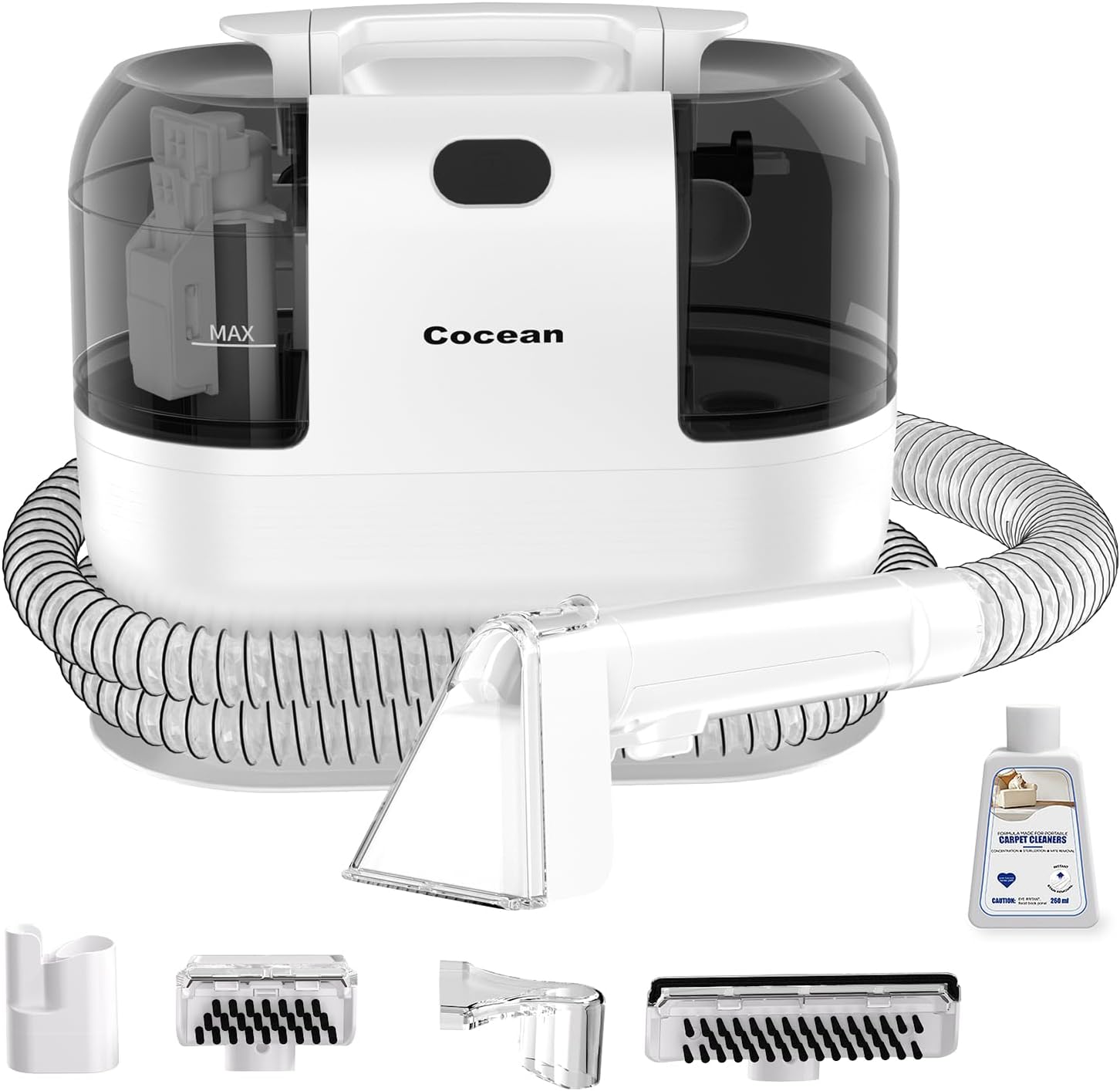 COCEAN Multi-Purpose Portable Carpet Cleaner for Deep Stains
