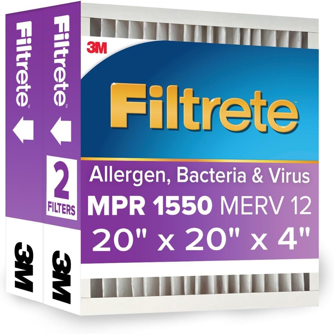 Filtrete 1550 MPR High Performance Air Filter - Cleaner Air Guaranteed