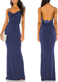 Aigeman Women Spaghetti Straps Mermaid Evening Gown for Weddings