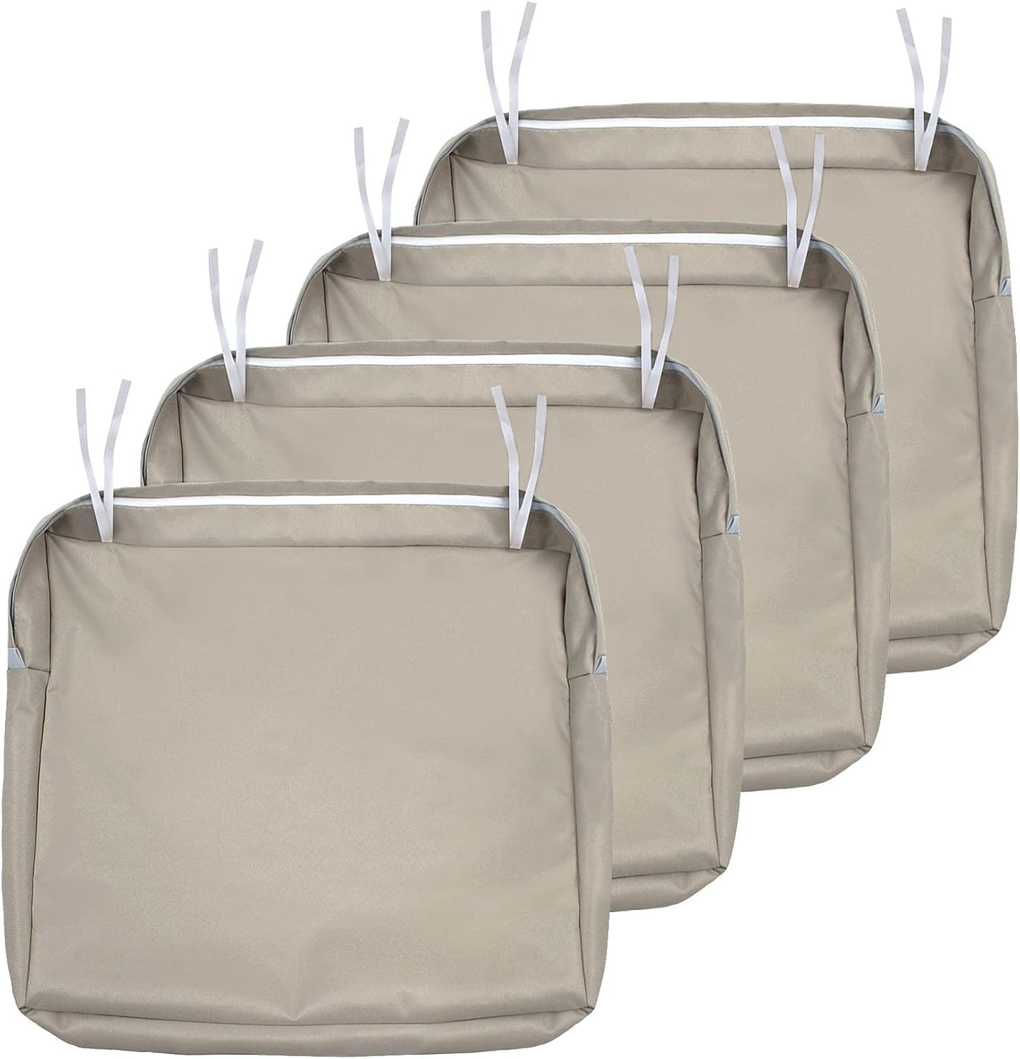 NettyPro Waterproof Outdoor Chair Cushion Covers Set of 4