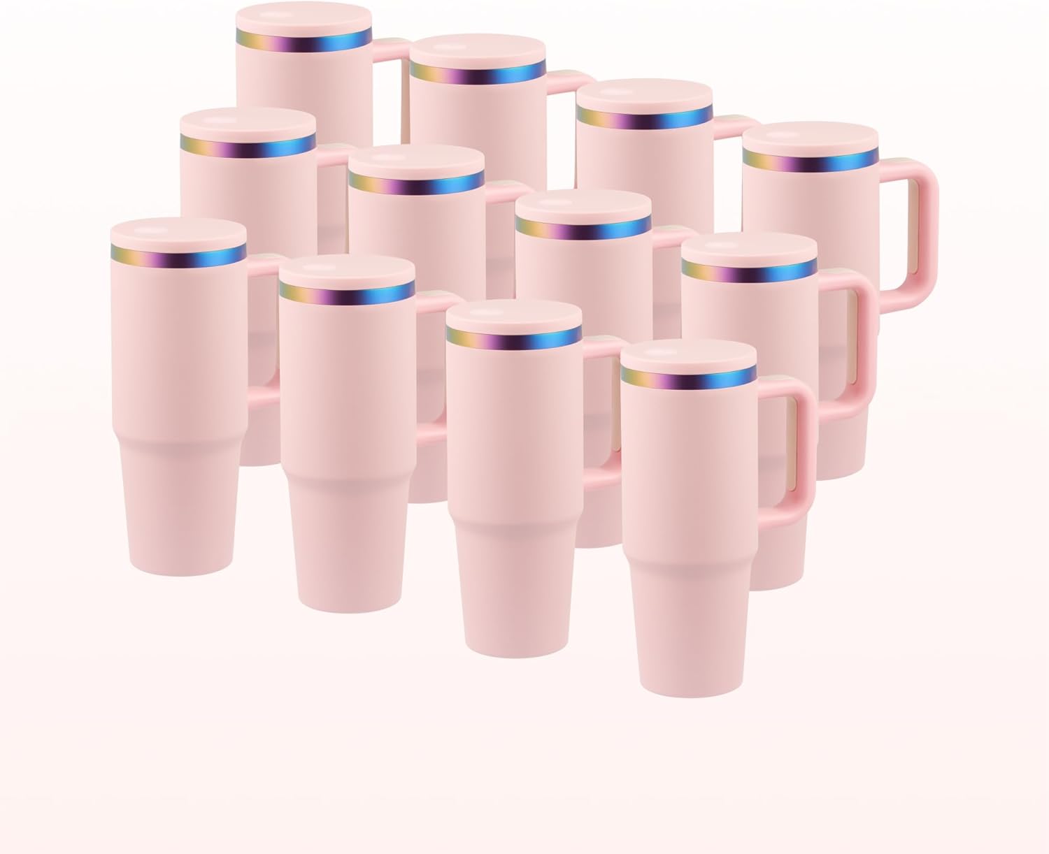 40 oz Tumblers with Handle & Lid - Insulated Travel Mugs