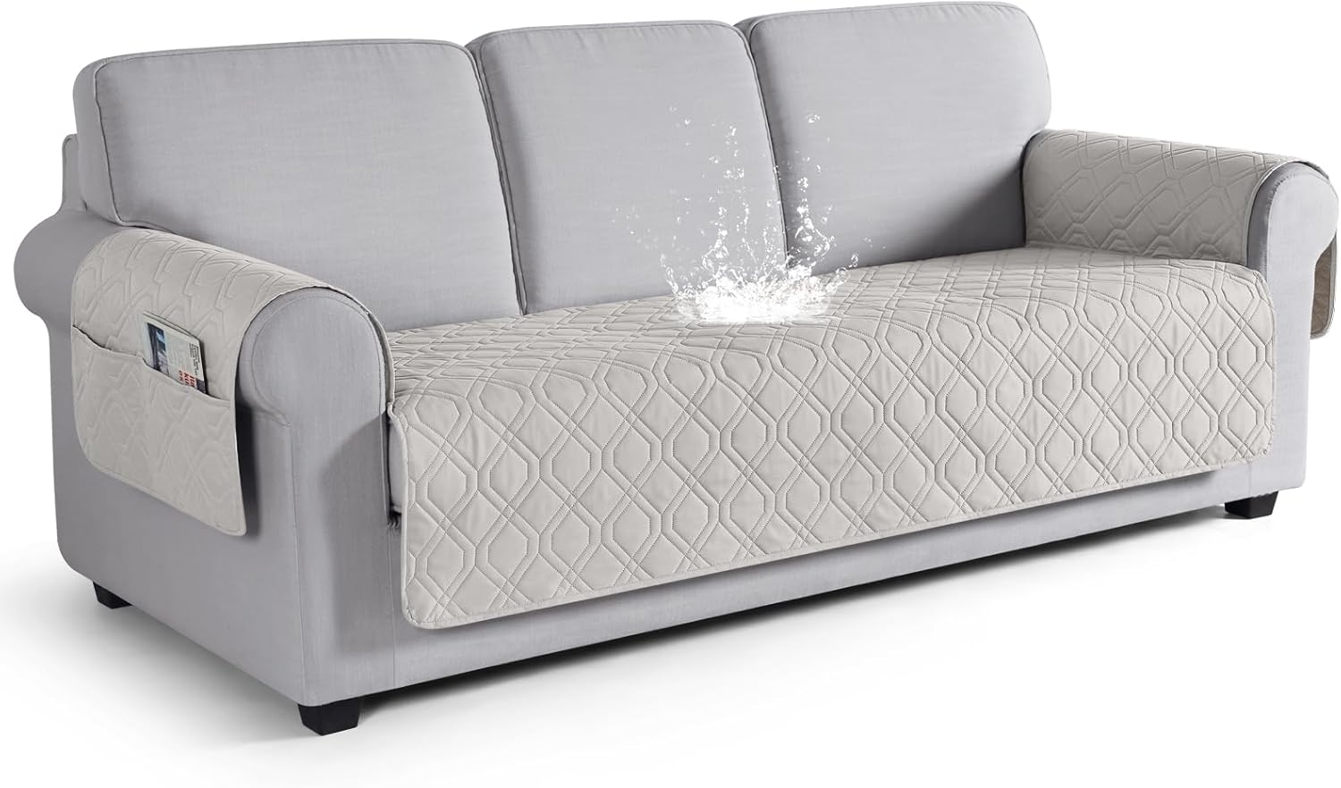 VANSOFY Waterproof Couch Cover for Dogs and Pets, Off White