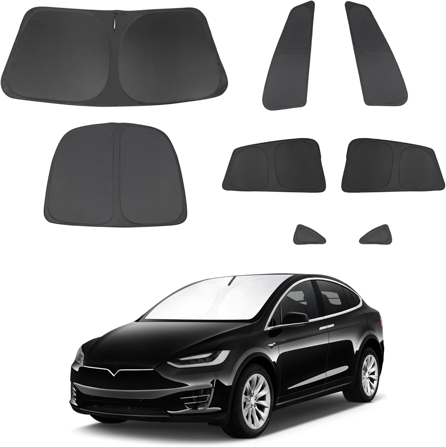Custom Fit Windshield Sun Shade for Tesla Model X 2016-2025