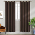 BGment Brown Blackout Curtains 84 in Length 2 Panels Set - Room