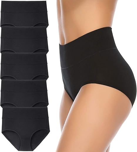 Annenmy Women's High Waist Cotton Underwear Soft Brief Panties