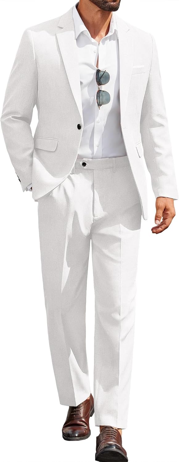 Classic Fit 2 Piece Suit Set for Men - Versatile and Stylish