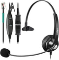 RJ9 Telephone Headset with Mic Noise Cancelling - Clear Calls for Call