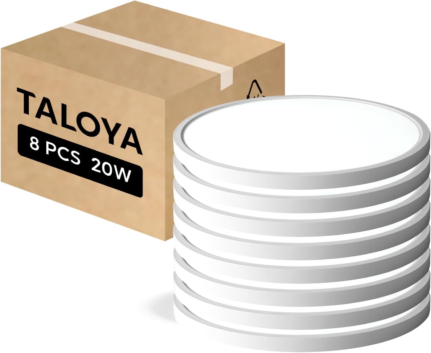 TALOYA Flush Mount Ceiling Light - 12 Inch, 20W, 5000K LED