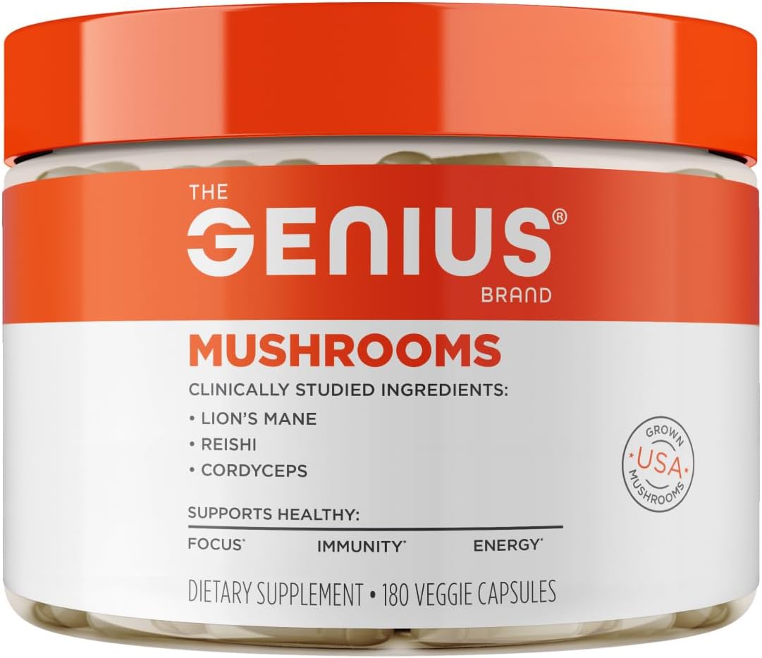Genius Mushroom Supplement for Enhanced Focus and Memory