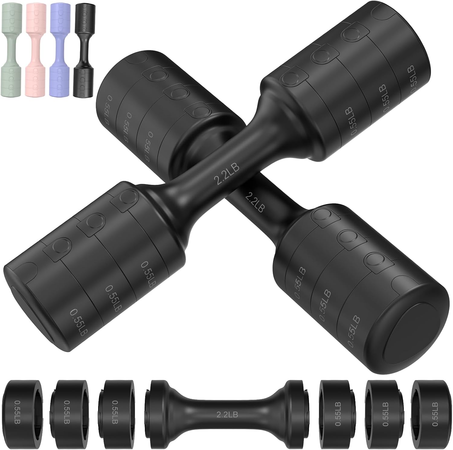 Adjustable Dumbbell Set of 2 for Home Gym Fitness Training