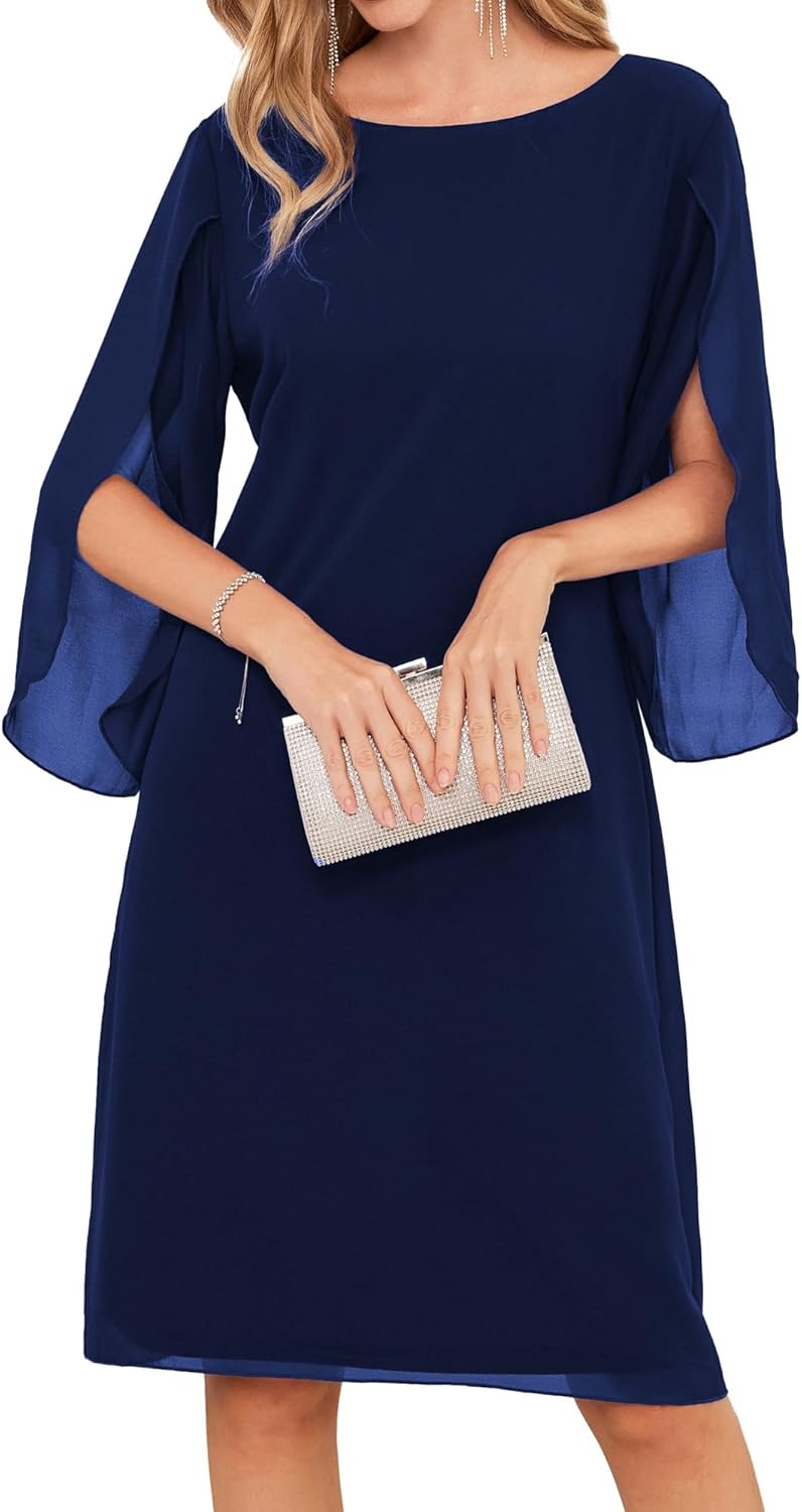 GRACE KARIN Womens Chiffon Dresses for Elegant Occasions