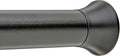 Tension Curtain Rod 78-108 in Black - Easy No-Drill Install