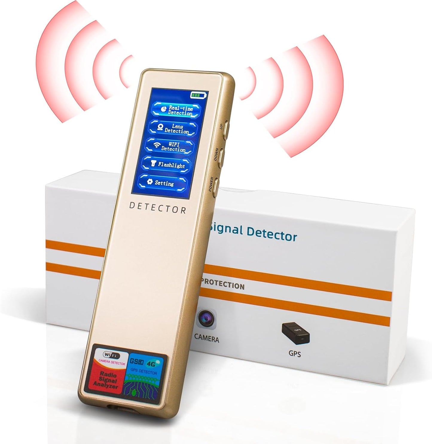 Hidden Bug Camera Detector for Travel, Car, Office & Home