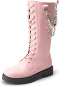 Girls Riding Boots Knee High Side Zipper with Interchangeable Charms