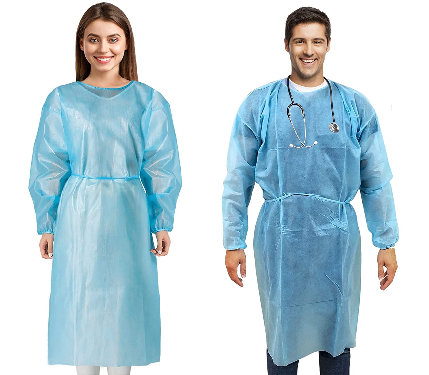 120 Pack Disposable Isolation Gowns for Medical and Dental Use