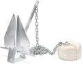 Leero Heavy Duty Boat Anchor Kit with Chain and Rope - Reliable Hold