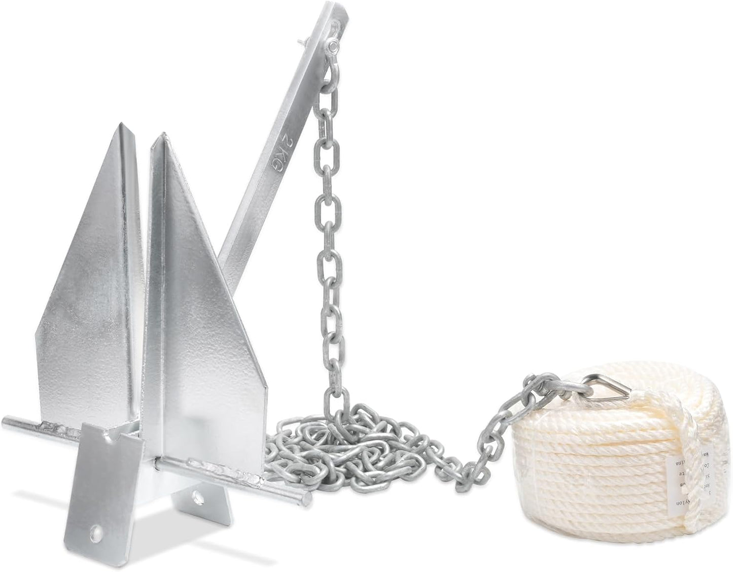Leero Heavy Duty Boat Anchor Kit for Pontoons and Fishing Boats