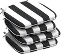 Set of 4 Water Repellent Outdoor Chair Cushions for Comfort