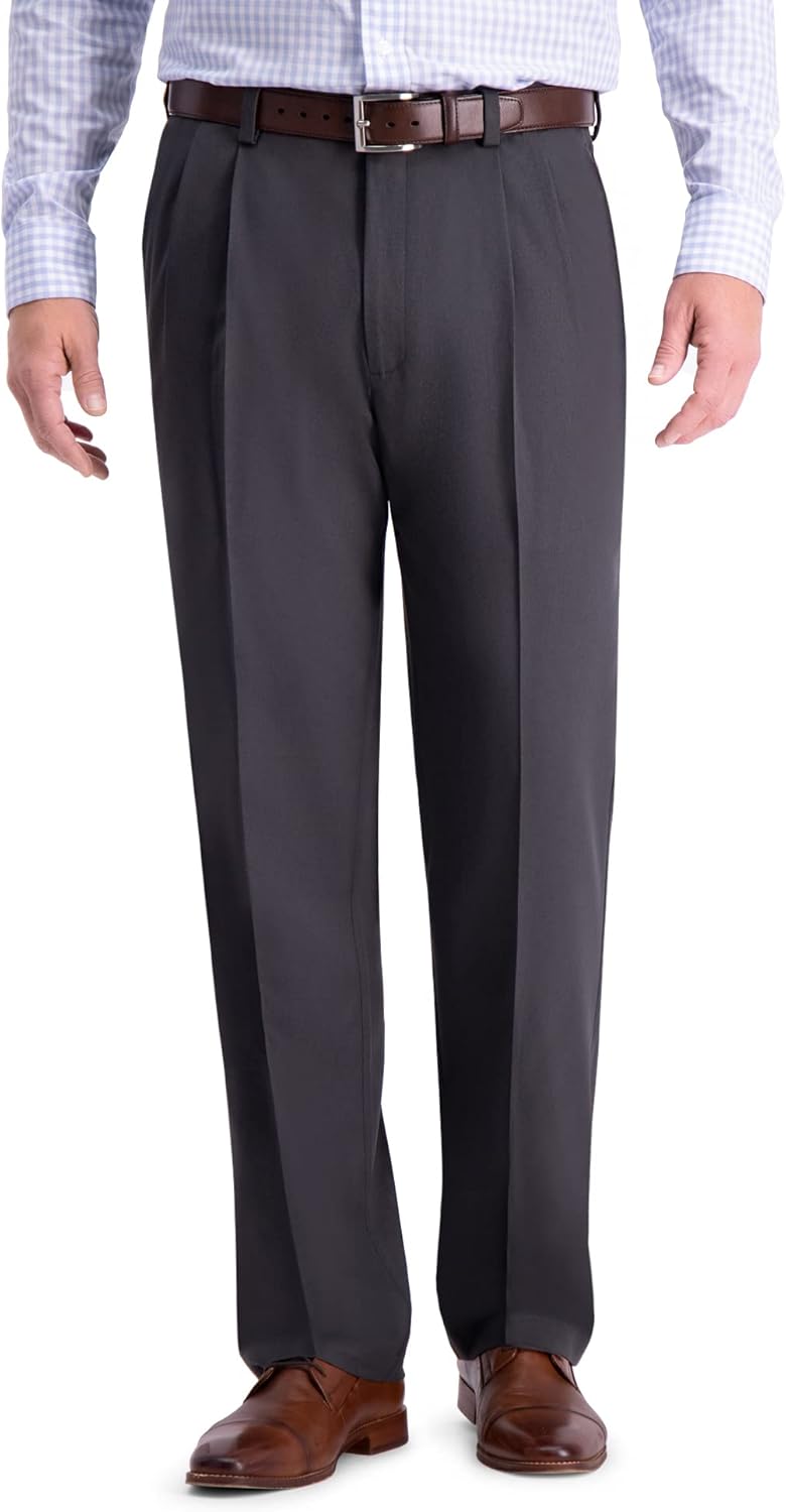 Haggar Men's Cool 18 Pro Classic Fit Pleat Front Pants Review