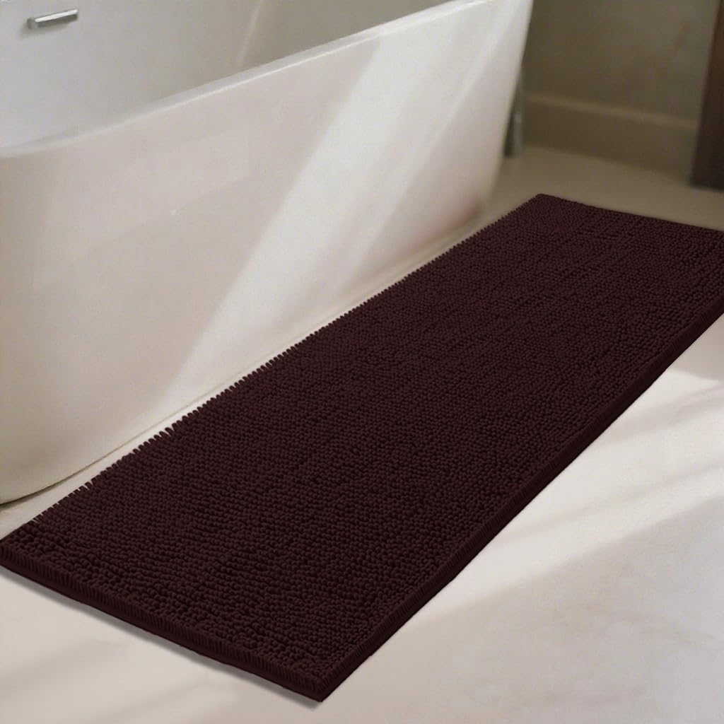 Super Absorbent Chenille Bath Mat 70x24 for Ultimate Comfort
