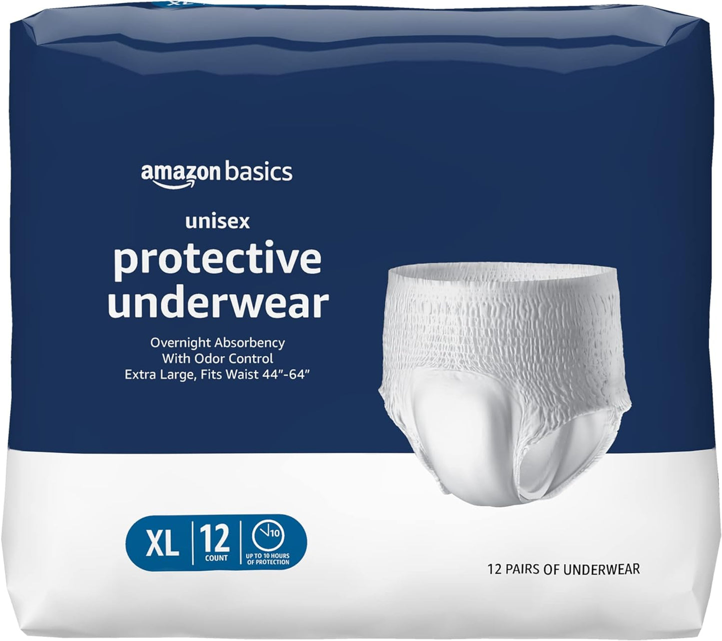 Basics Overnight Underwear XL 12 Count