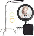 25inch Dimmable Bi-Color LED Ring Light 75W - Flexible Soft Tube