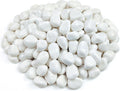 40 lbs White Stones for Garden 1-2 in Decorative Polished River Rocks