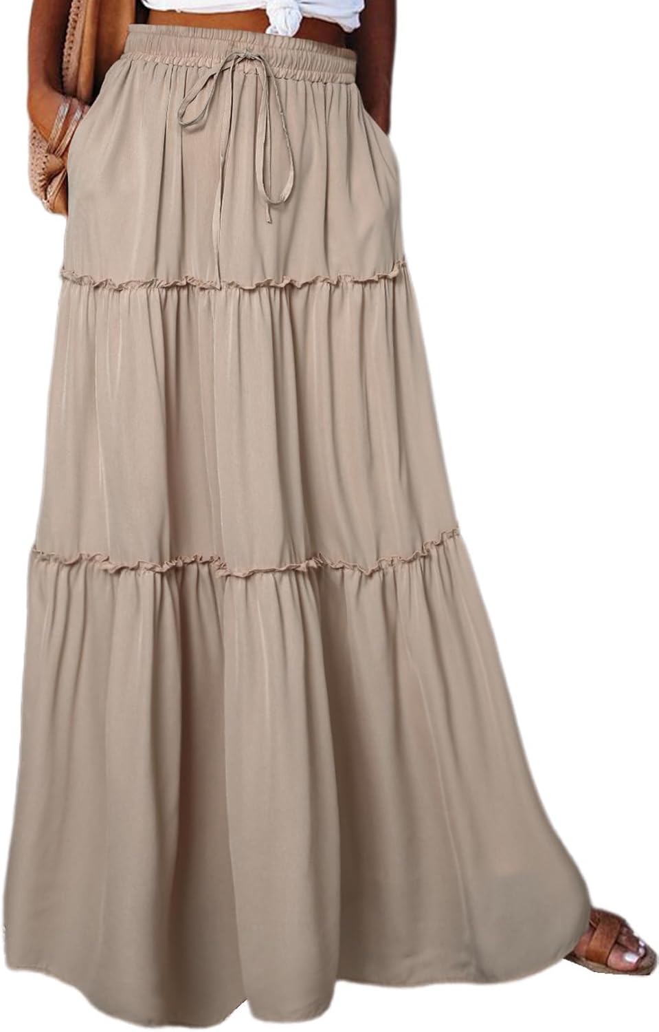 Boho Floral Print Maxi Skirt for Women - Stylish and Comfortable