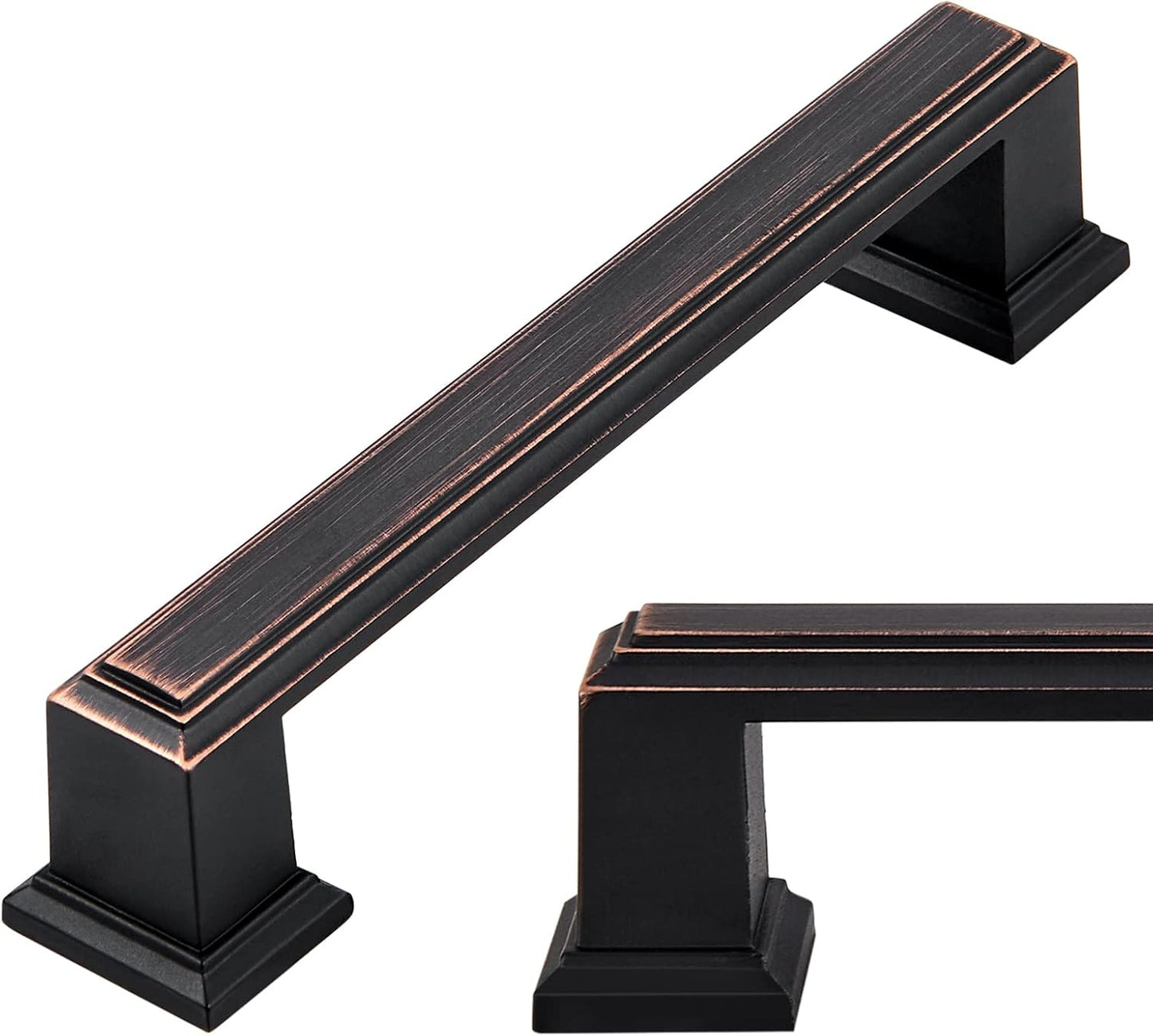 Long Cabinet Handles - 10 Pack of Oil Rubbed Bronze Pulls