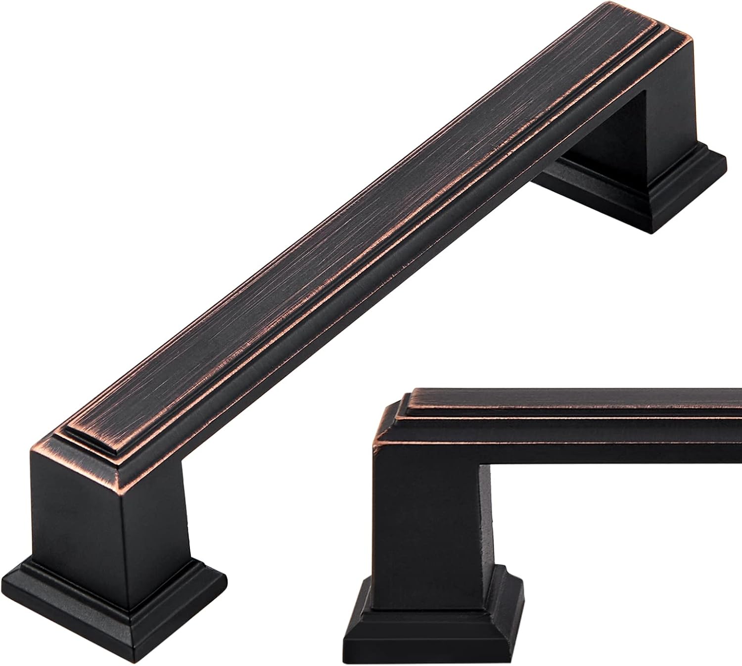 Long Cabinet Handles - 10 Pack of Oil Rubbed Bronze Pulls