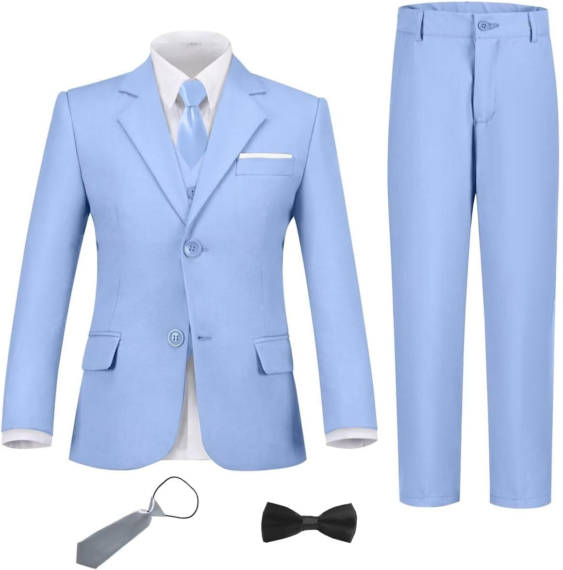 Boys Suit Set Slim Fit Toddler Tuxedo for Weddings and Proms