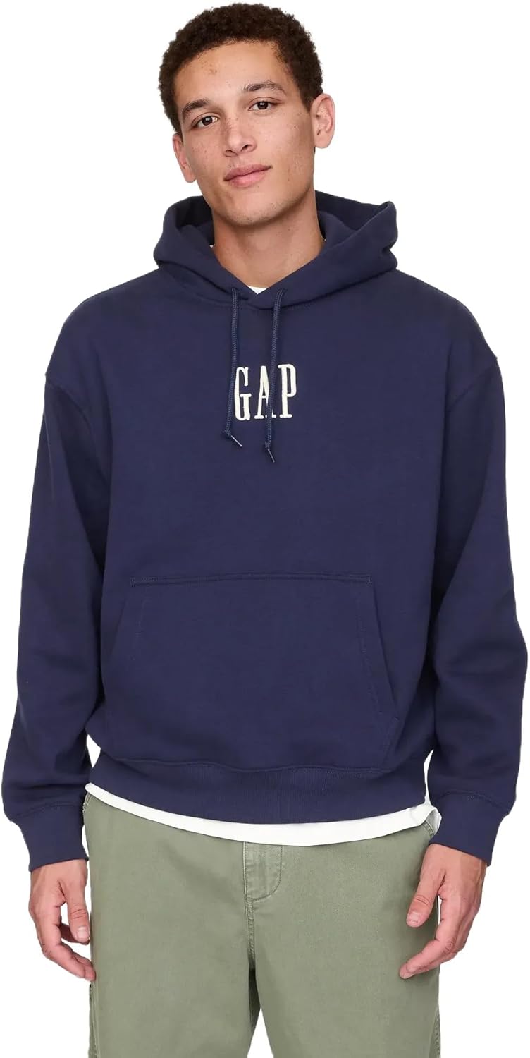 GAP Men's Logo Corp Hoodie: Classic Style and Comfort