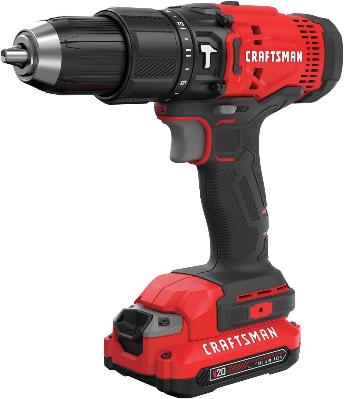 CRAFTSMAN V20 Cordless Hammer Drill Kit with 2 Batteries Included