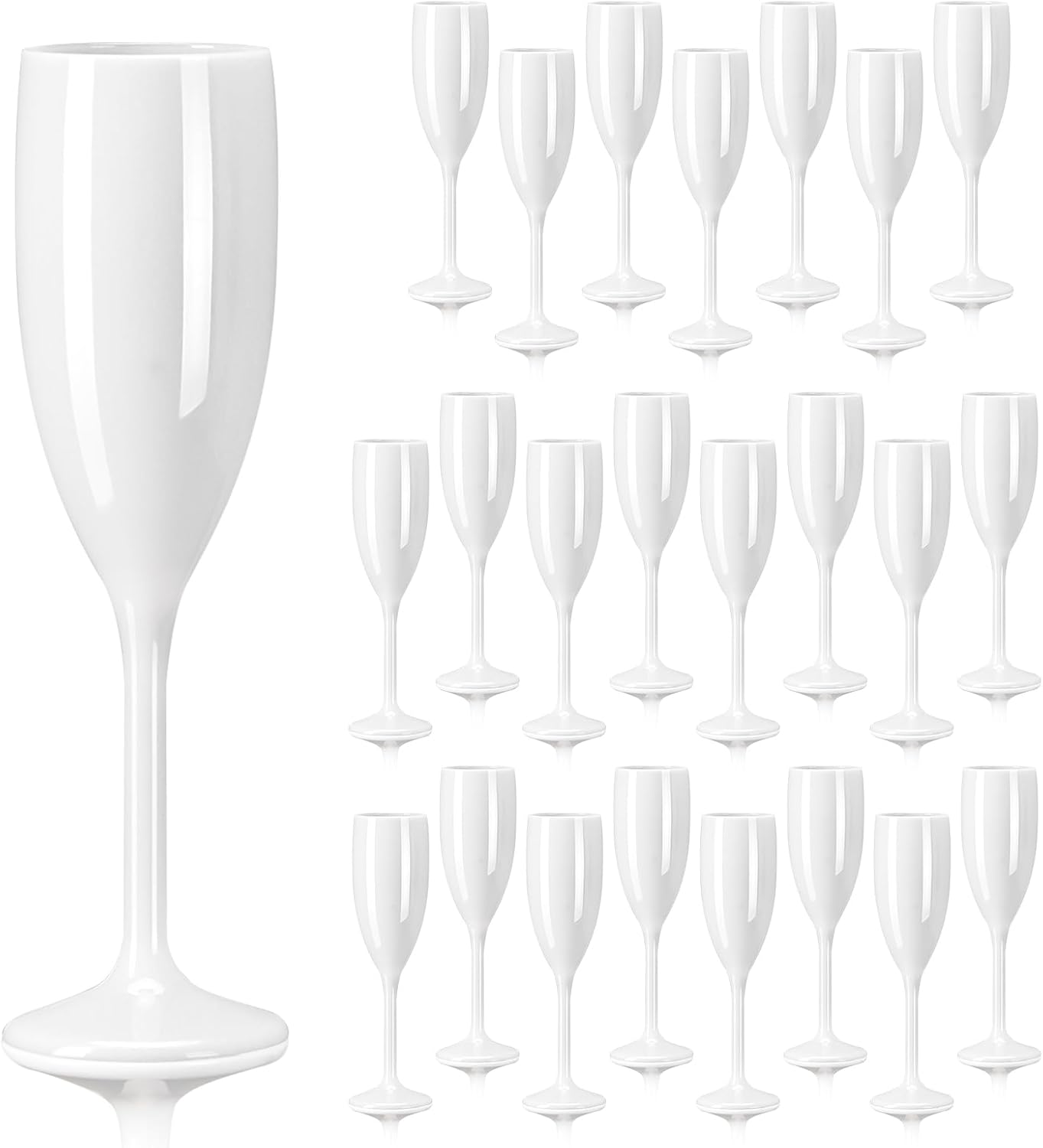 Elegant Unbreakable Champagne Flutes for Stylish Celebrations