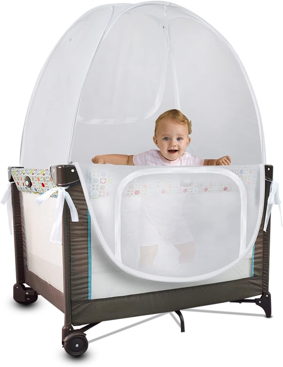 Durable Baby Crib Safety Net: Keep Baby Safe & Bug-Free!