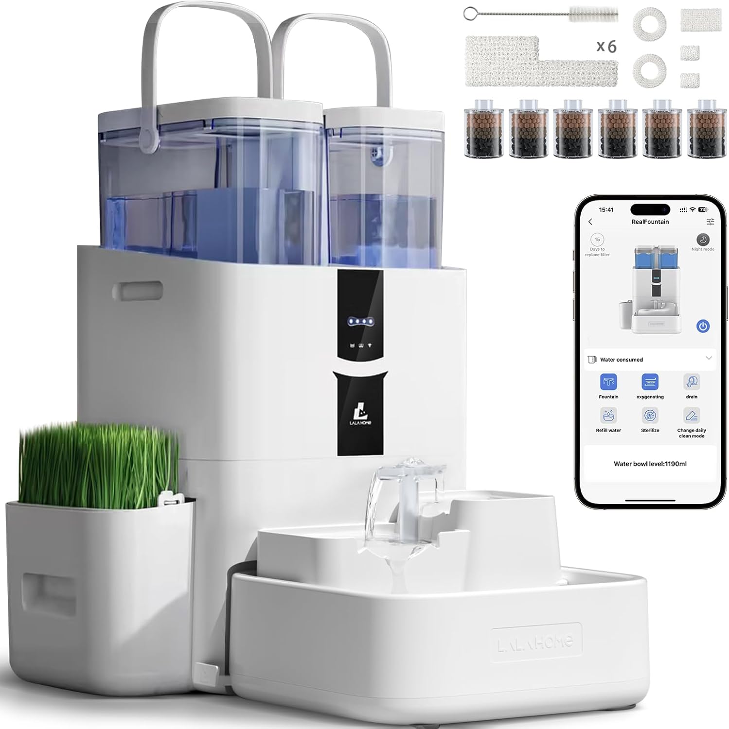 Automatic Cat Water Fountain with 10L Capacity for Pets