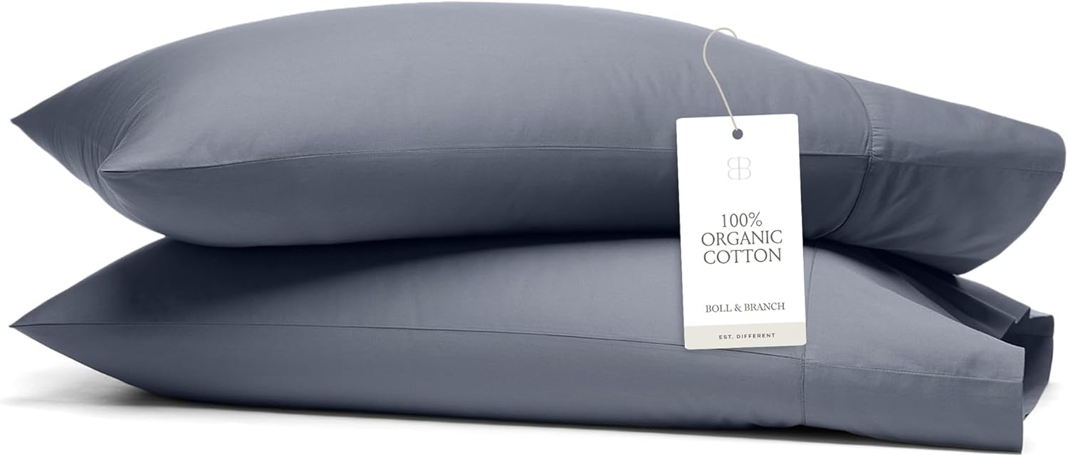 Boll & Branch Signature Hemmed Pillowcase Set - Soft Organic Cotton