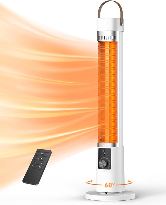Outdoor Heater for Patio with 60 Oscillation and 9 Heat Levels