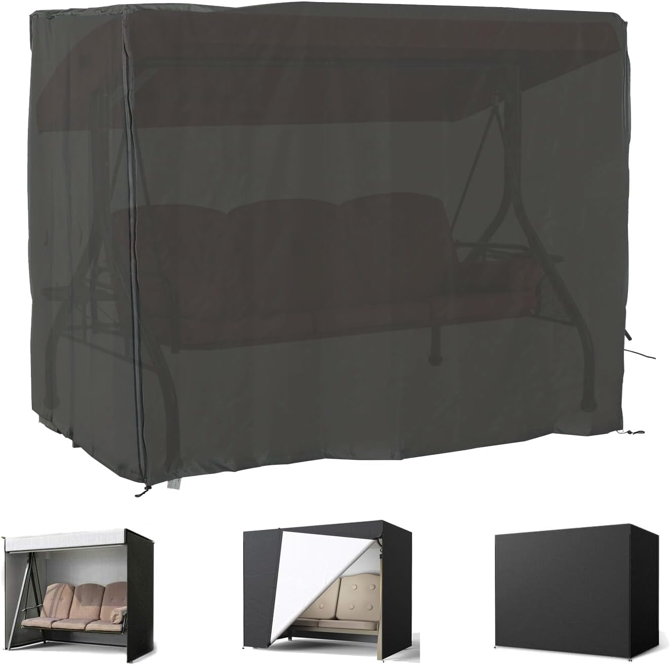 Porch Swing Cover 63 Inch Waterproof for All Weather Protection