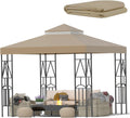 119in x 119in Canopy Replacement Top Double Tiered Gazebo Cover